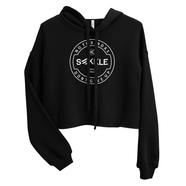 No Te Rindas Crop Hoodie